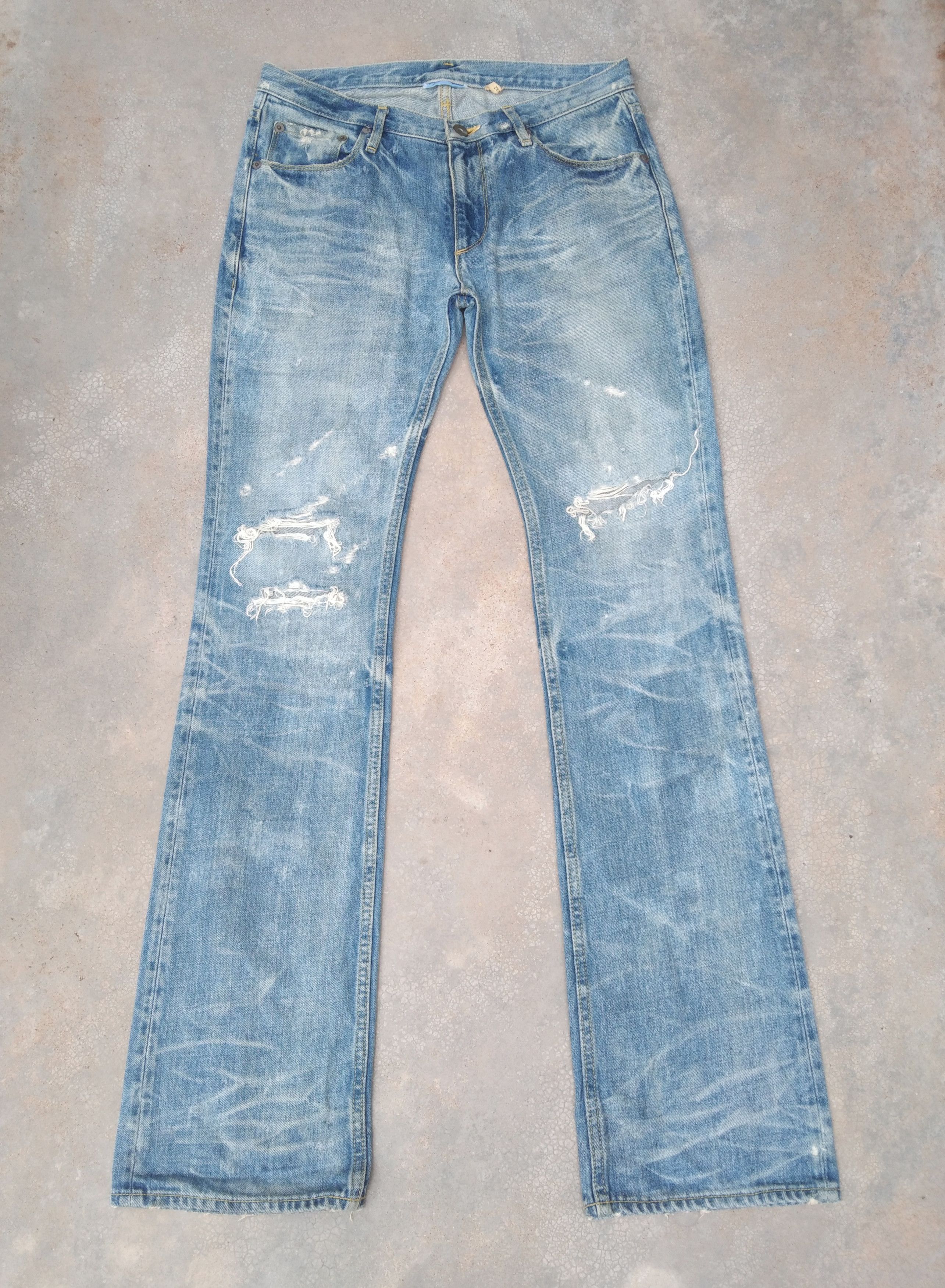 Japanese Brand Vintage Distressed Flared Jeans 30x33 Size US 30 / EU 46 - 1 Thumbnail
