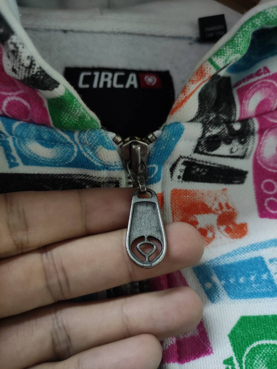 C1RCA Vtg 00's Circa Speaker All Over Print Zip Hoodie Size US M / EU 48-50 / 2 - 5 Thumbnail