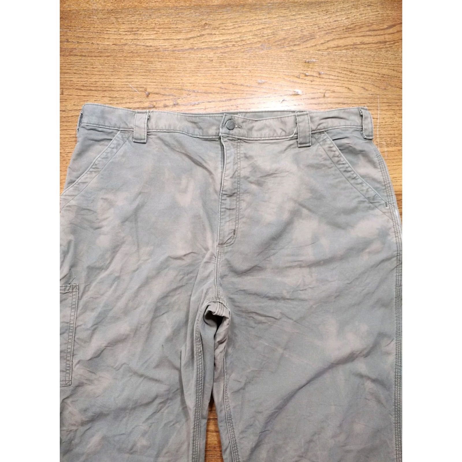 Carhartt Carhartt Carpenter Pants Brown Acid Wash Tie Dye Canvas Mens 42x32 Grunge Workwear Size US 42 / EU 58 - 4 Thumbnail