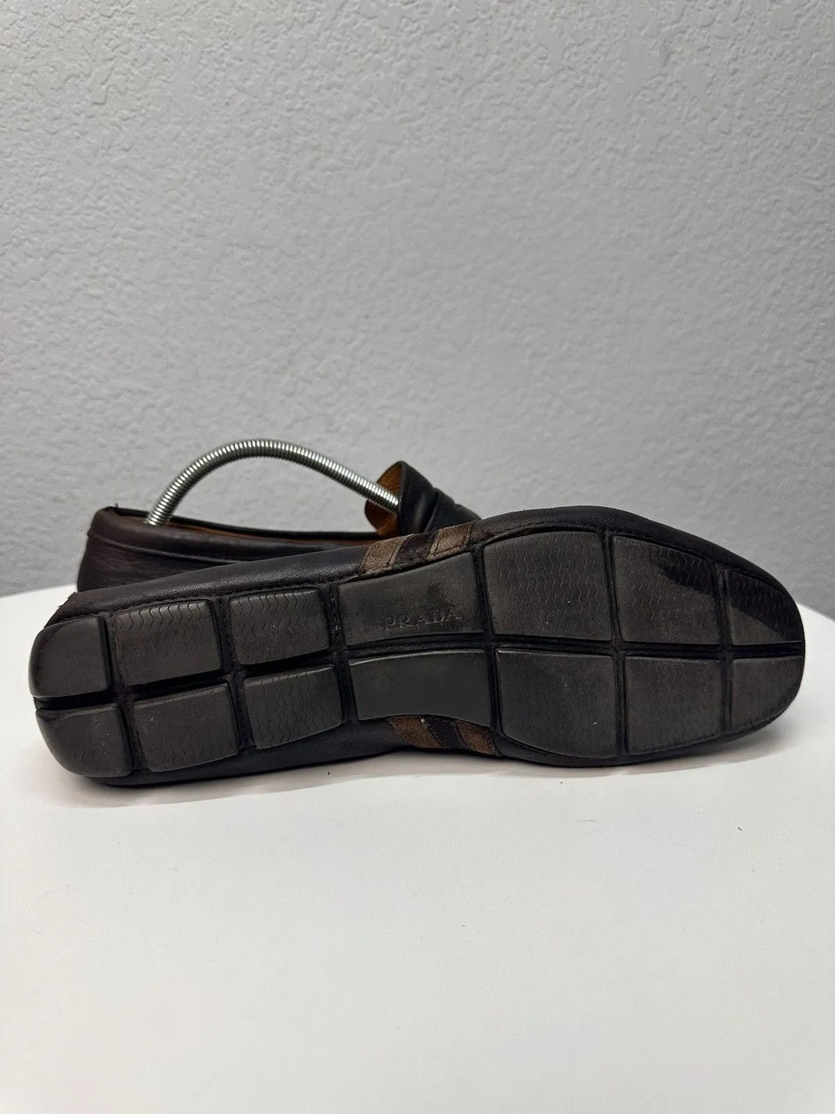 Vintage Prada Shoes Brown Leather Vintage Design luisvuitton Style Size US 9.5 / EU 42-43 - 10 Thumbnail