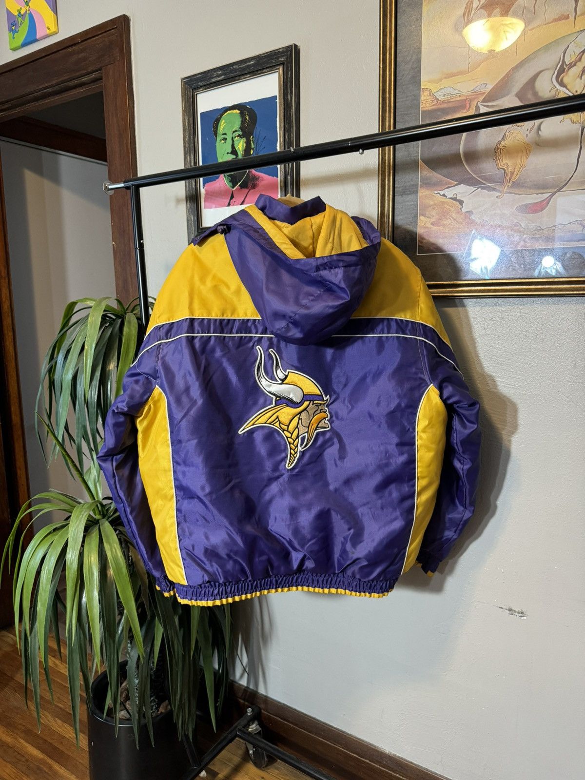 NFL × Vintage Vintage Minnesota Vikings Jacket Size US XL / EU 56 / 4 - 2 Thumbnail