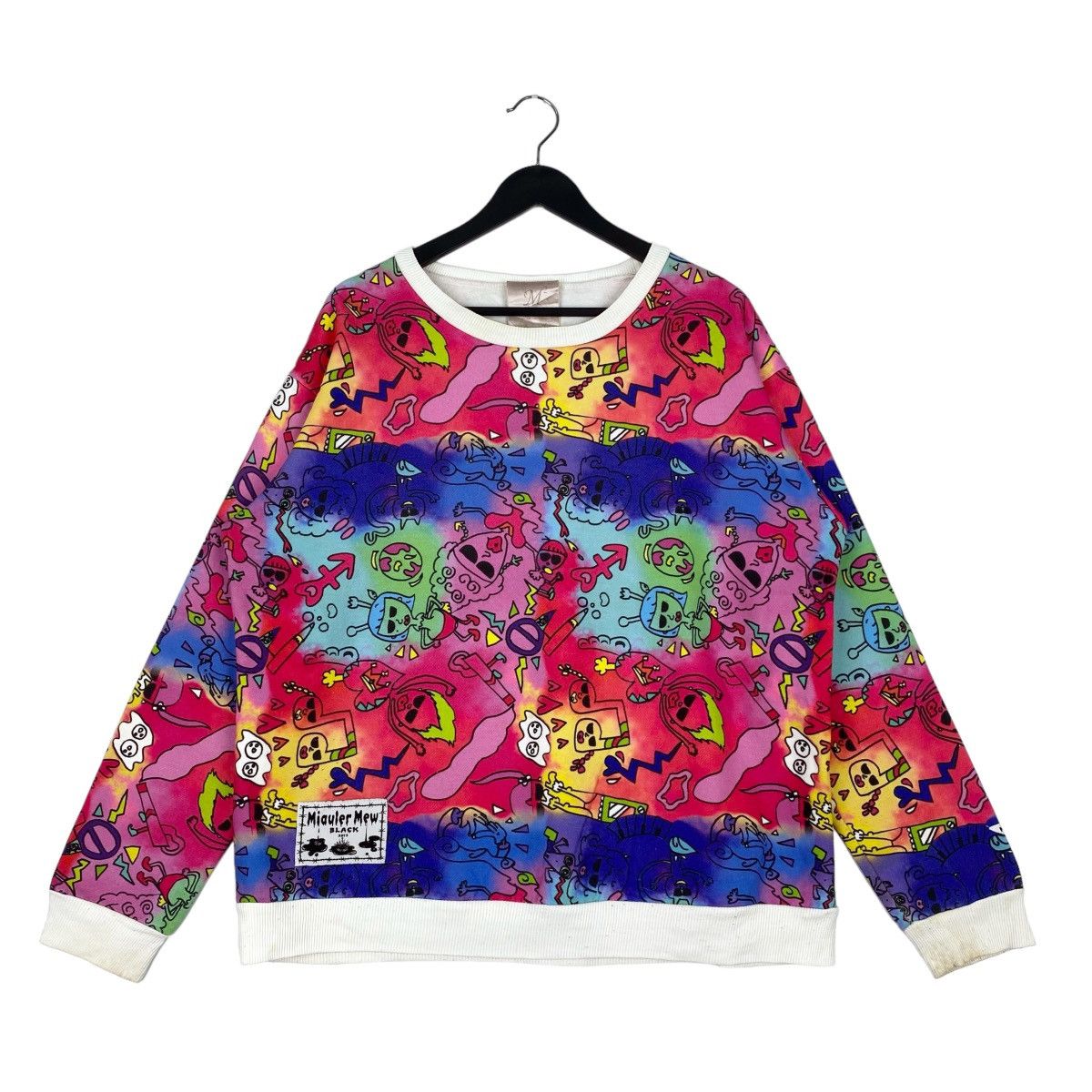 Designer × Vintage Miauler Mew Full Print Sweatshirt Crewneck Pullover Jumper Size US L / EU 52-54 / 3 - 1 Thumbnail