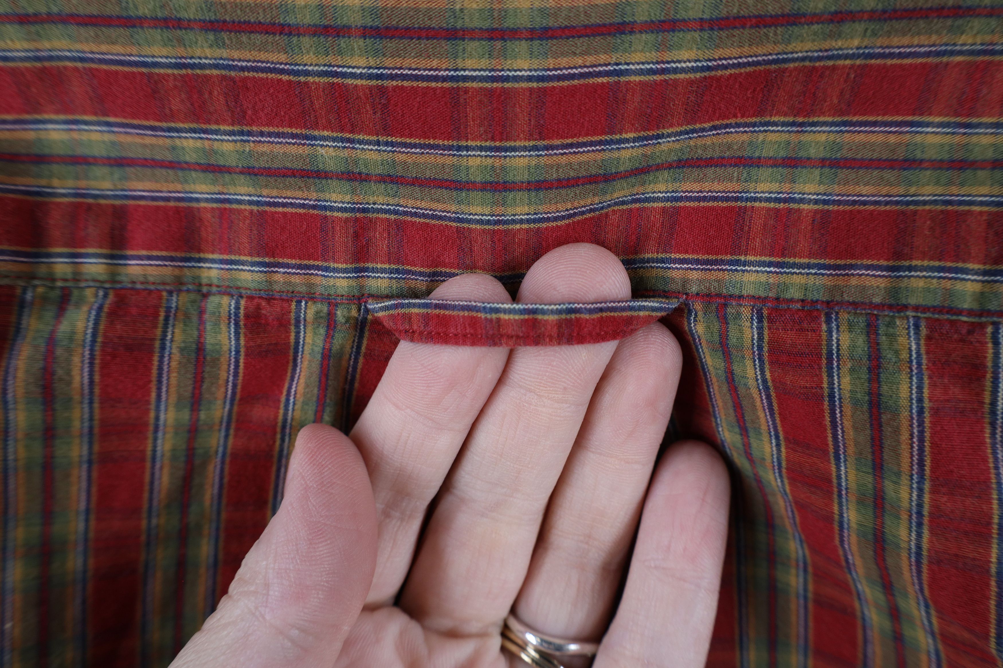 Nautica × Vintage Vintage 90s Nautica Collared Button Down Shirt Plaid Cotton Size US S / EU 44-46 / 1 - 10 Thumbnail