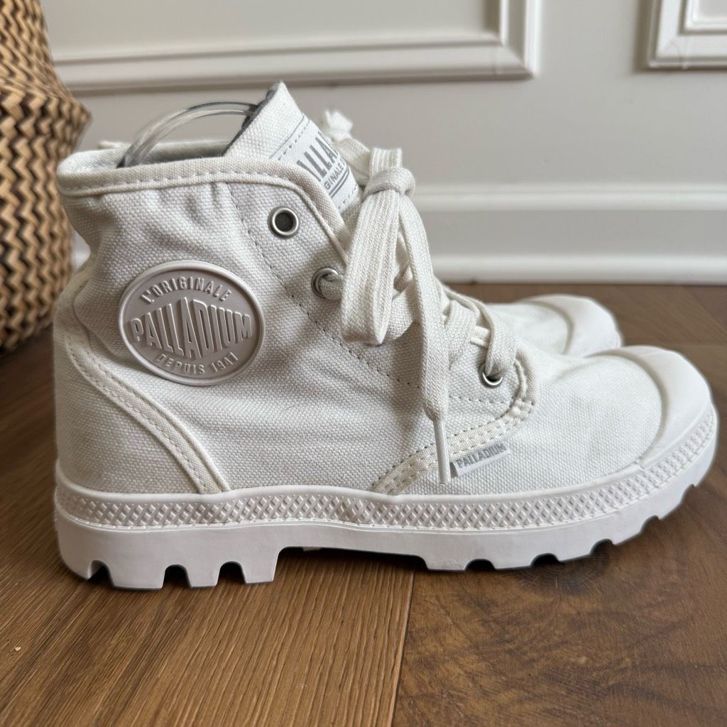 Palladium Palladium Pampa Hi Star White Chunky Lug Sole ahi Top Sneake Size US 7 / IT 37 - 2 Thumbnail