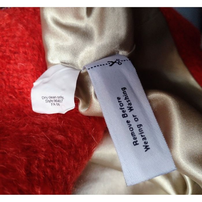 J.Crew J Crew Mohair Wool Womens Pea Coat Sz 10 Burnt Orange Lined