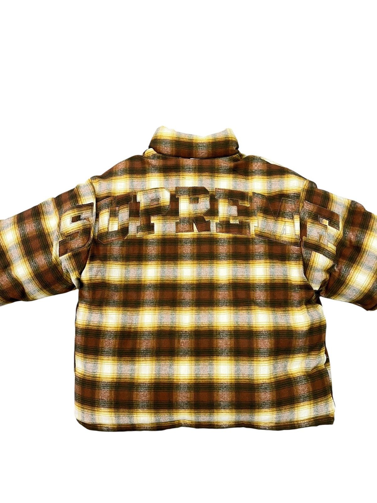 Supreme Supreme Brown Plaid Reversible Puffer Jacket Size US L / EU 52-54 / 3 - 2 Thumbnail