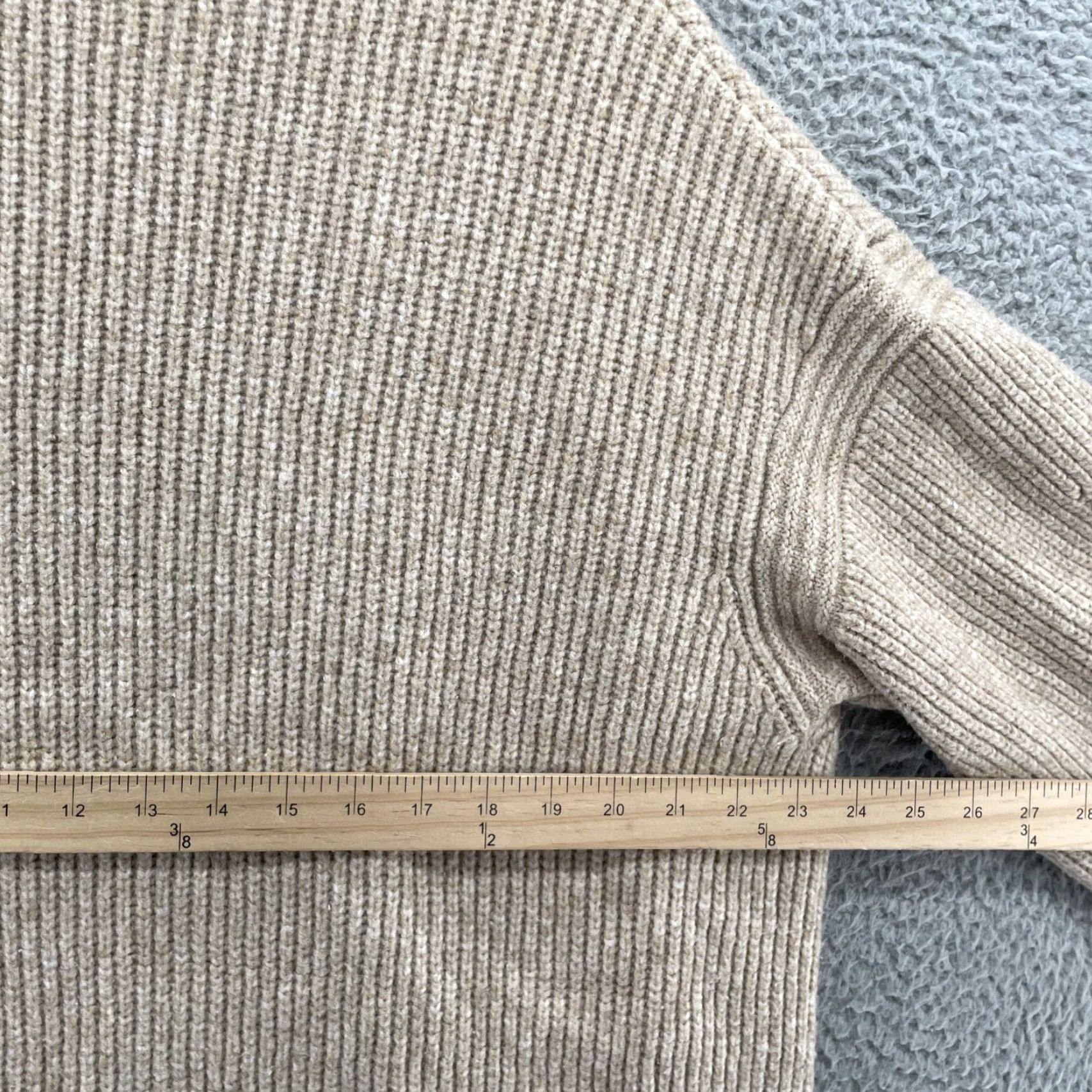 H&M H&M Open Cardigan Womens XXL Knit Corpcore Classic Travel Preppy Normcore Office Cardigan Womens 2XL Beige Knit Open 90s Preppy Travel Office Classic Size XXL / US 16-18 / IT 52-54 - 4 Thumbnail
