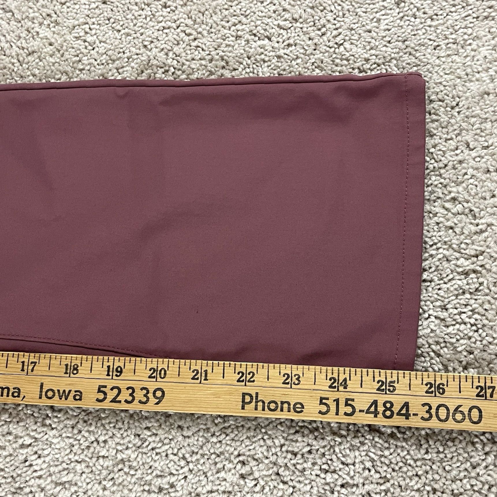 DUER DUER Pants Womens 25 Flared Stretch Minimalist Mauve 80s 90s Retro Casual Party/Cocktail Jeans Flare Womens Size 25 Size 42" / US 20 - 6 Thumbnail