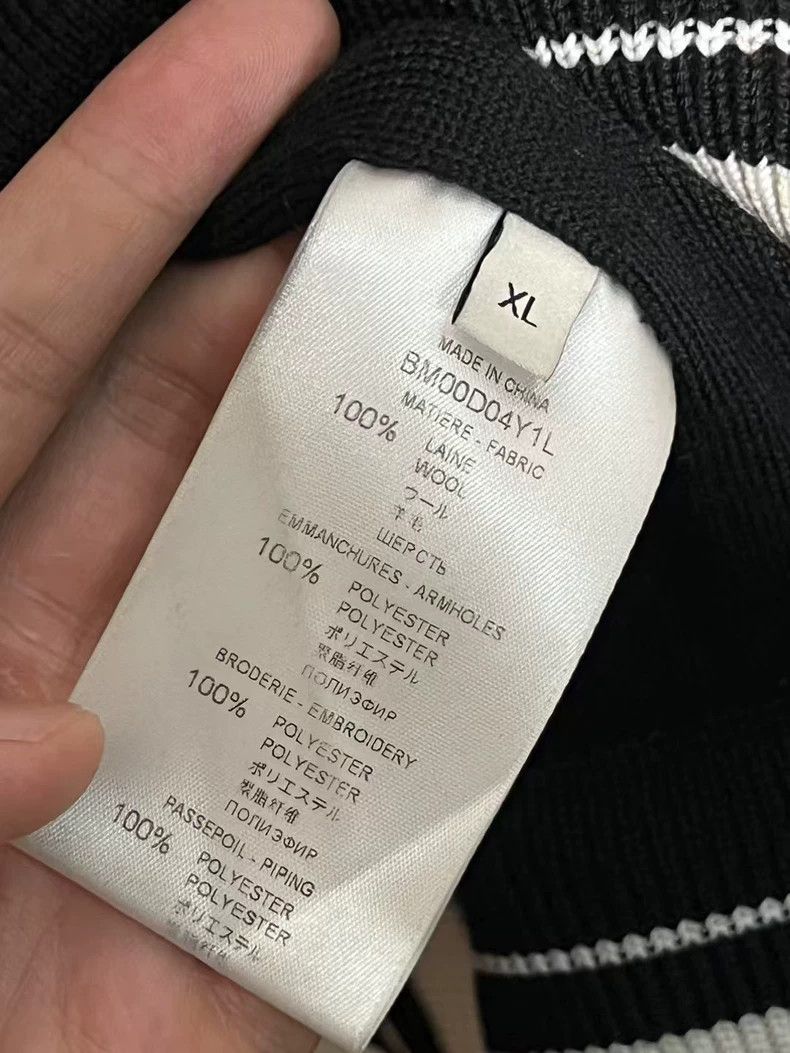 Givenchy Givenchy Black and White Back Badge Letter Baseball Jacket Size US L / EU 52-54 / 3 - 4 Thumbnail