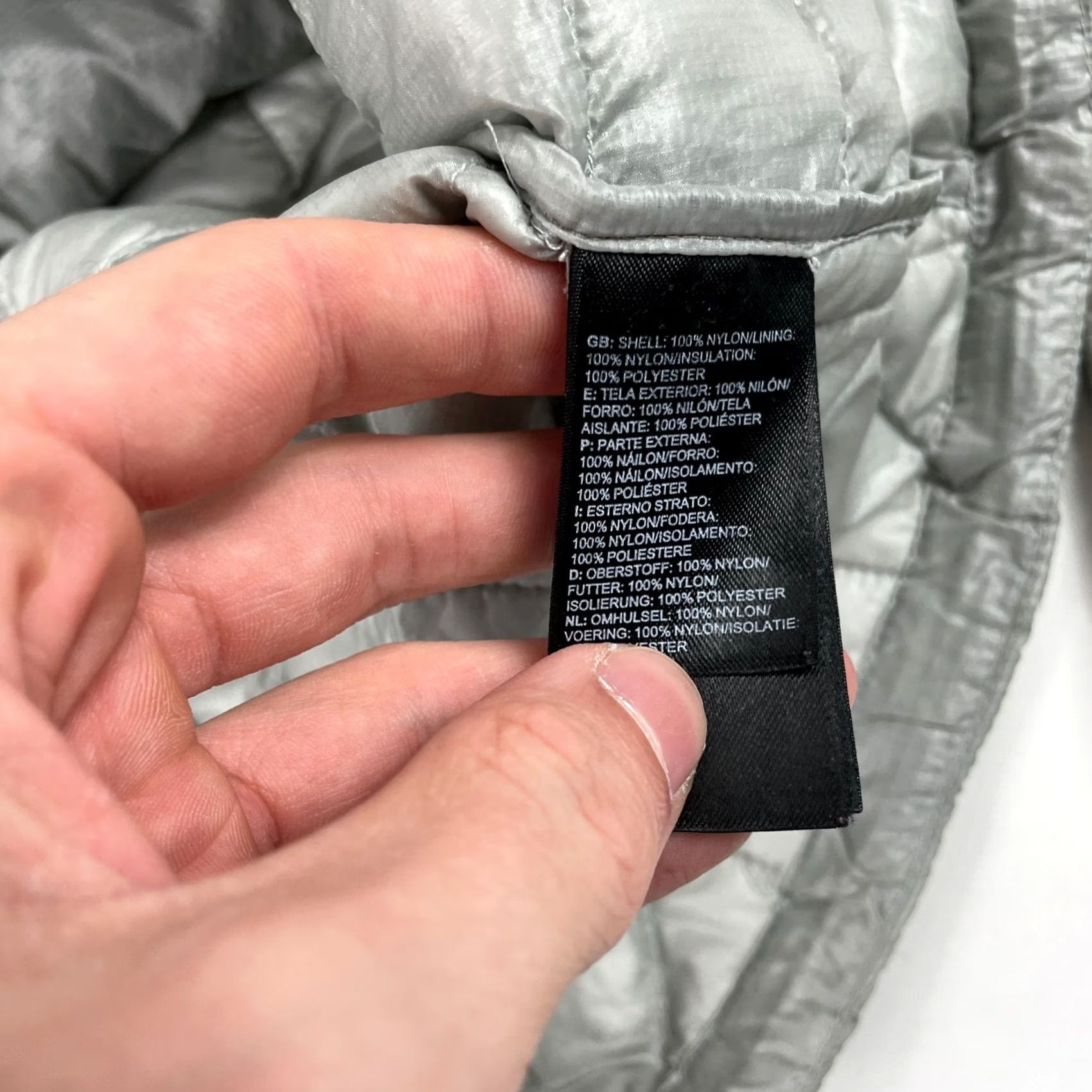 The North Face The North Face Womens Medium Gray Thermoball Puffer Jacket Size M / US 6-8 / IT 42-44 - 7 Thumbnail