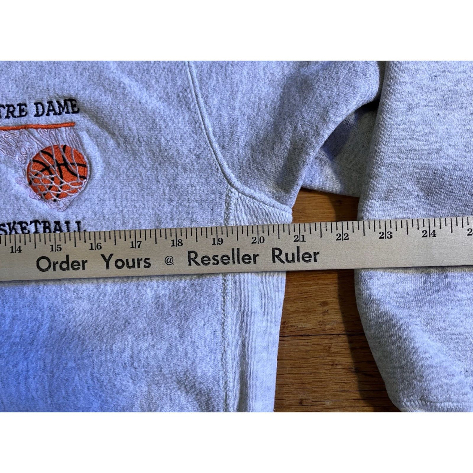 Lee VINTAGE Notre Dame Basketball Lee Cross Grain Sweatshirt M Grey 90s Size US M / EU 48-50 / 2 - 7 Thumbnail