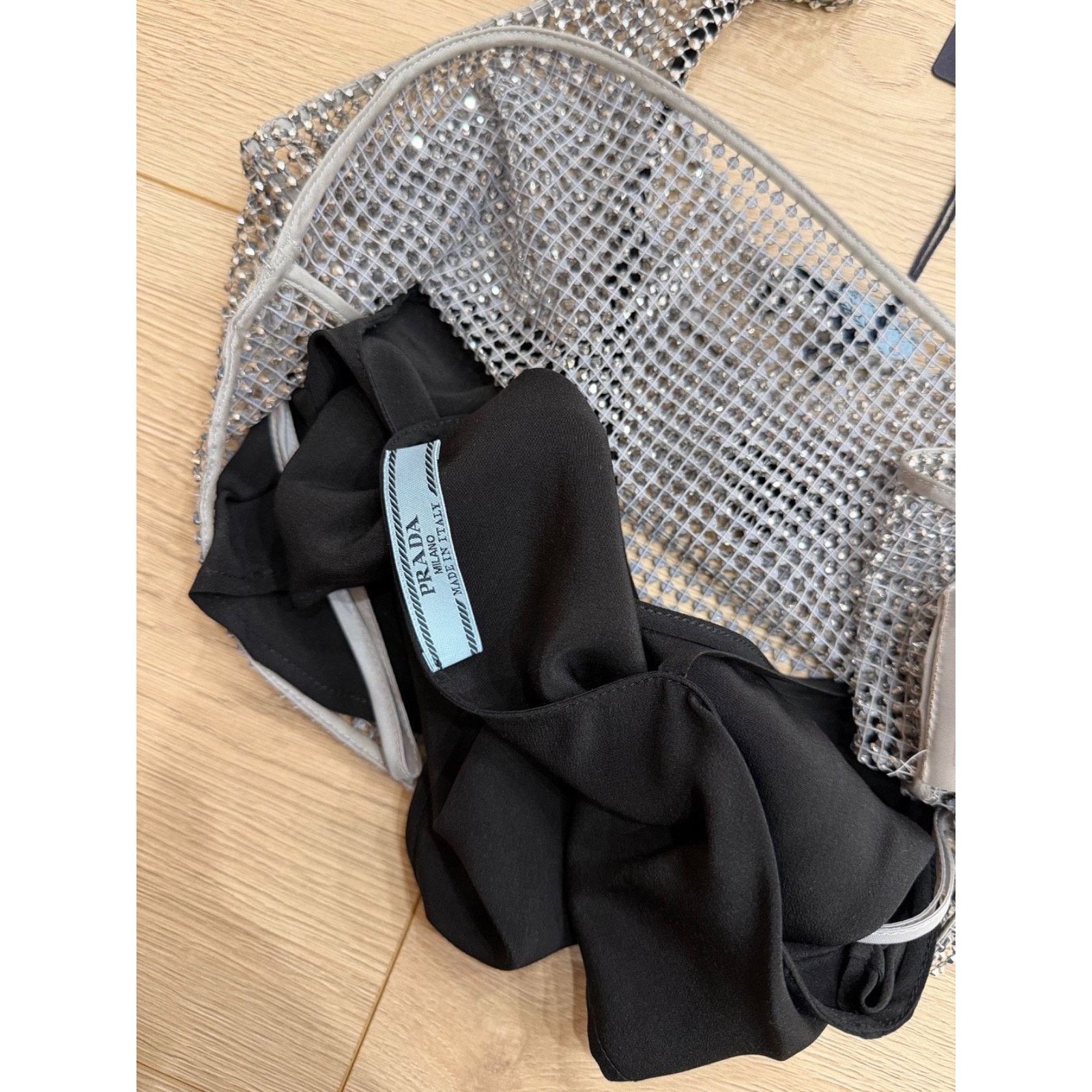 Prada Prada Rhinestone Crystal Strass Logo Vest Top Shirt 36 Size XS / US 0-2 / IT 36-38 - 15 Thumbnail