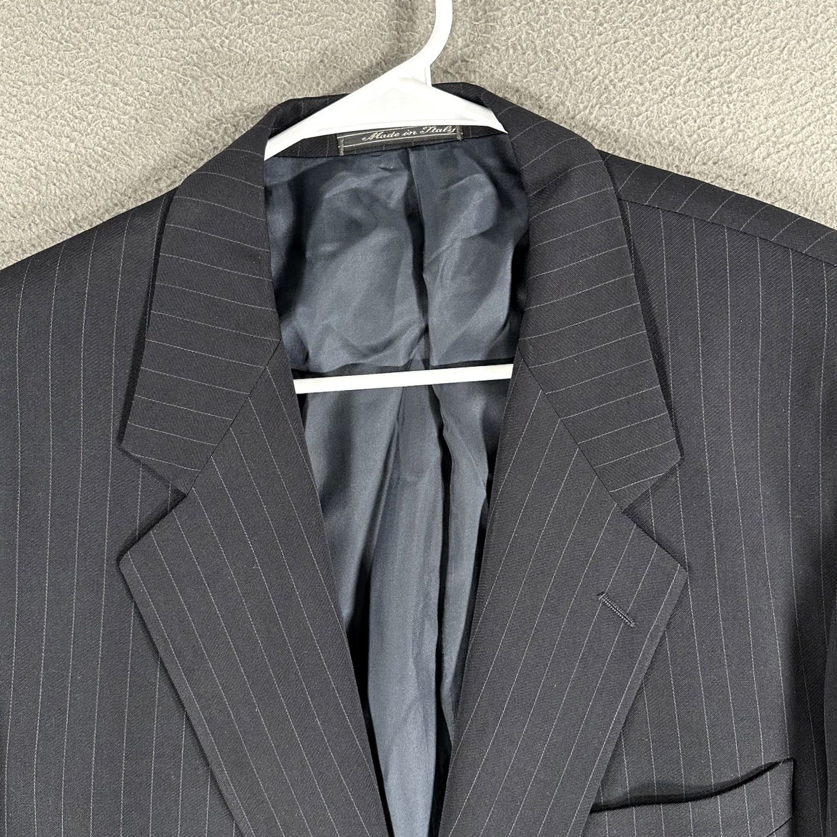 Corneliani Corneliani Blazer Wool Stripe Notch Lapel 2-Button Boxed Regular 40 Dark Gray Mens VINTAGE? (No) 50 EU 40L US 40L Men Blazer Size 40R - 4 Thumbnail