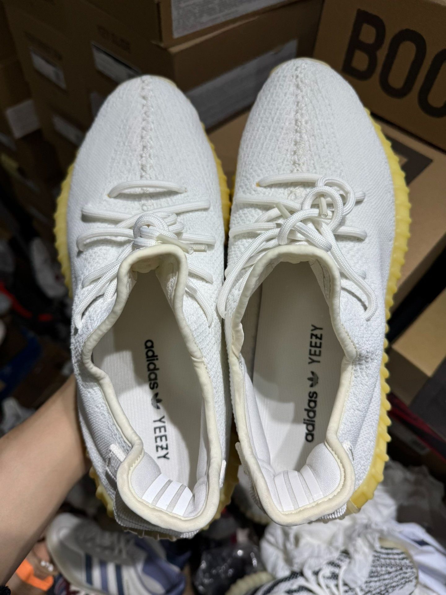 Adidas Adidas YEEZY350 White Lowtop Sneakers 11 Men Size US 11 / EU 44 - 1 Thumbnail