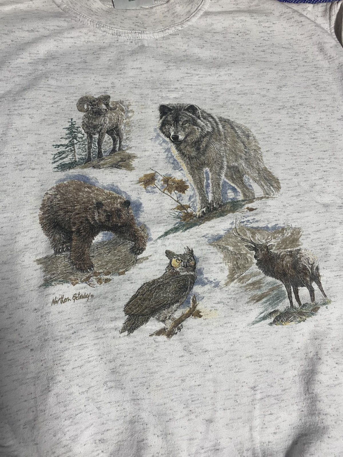 Vintage Vintage 90s winter wilderness sweater Size US M / EU 48-50 / 2 - 2 Thumbnail