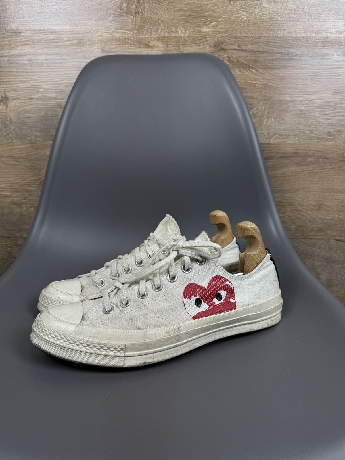 Comme des Garcons × Comme des Garcons PLAY × Converse Converse Chuck Taylor All-Star 70s Hi Comme des Garcons Play Size US 9 / EU 42 - 1 Thumbnail