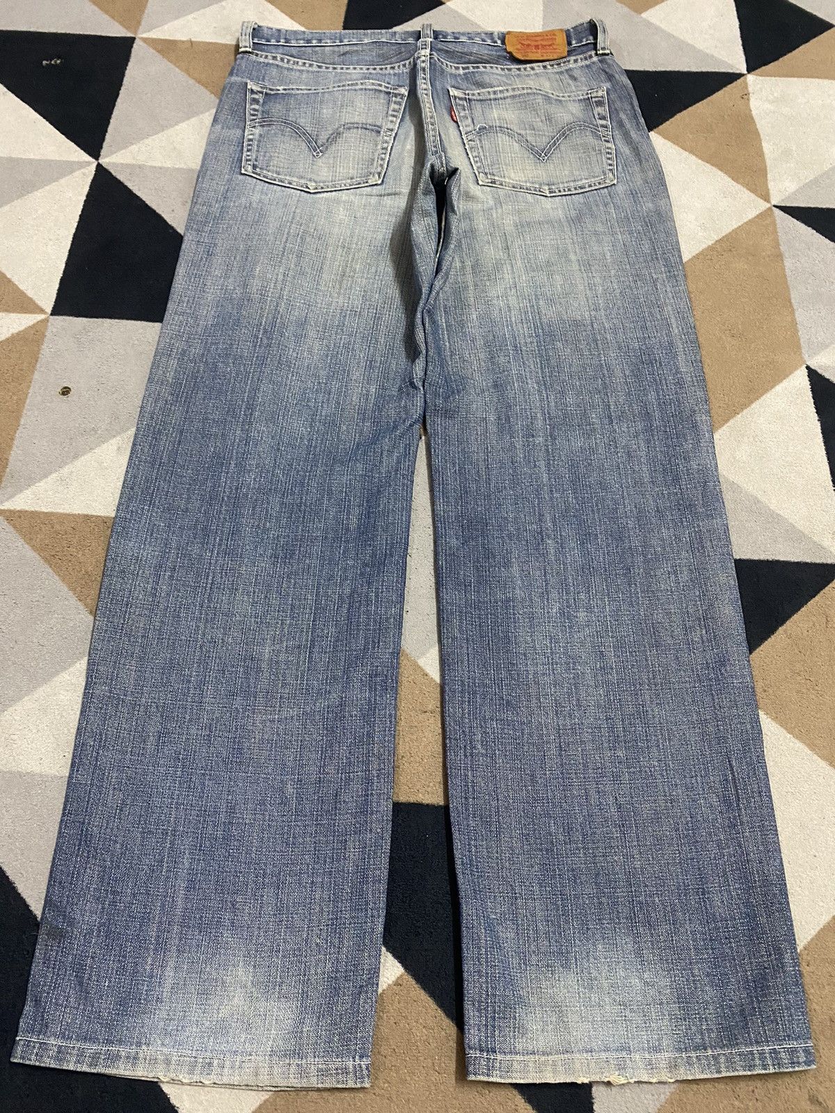 Levi's Vintage Levis 502 90s Distressed Loose Jeans Size US 31 - 2 Thumbnail