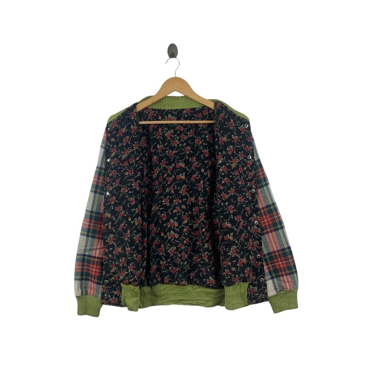 Vintage HOUSE OF BILLIAM UK Floral Reversible Varsity Bomber Jacket Size M / US 6-8 / IT 42-44 - 4 Thumbnail