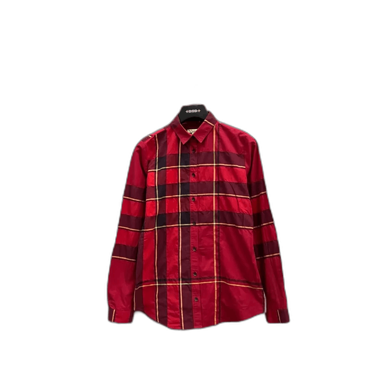 Burberry Red Plaid Long Sleeve Shirt from Burberry Size XS / US 0-2 / IT 36-38 - 1 Thumbnail