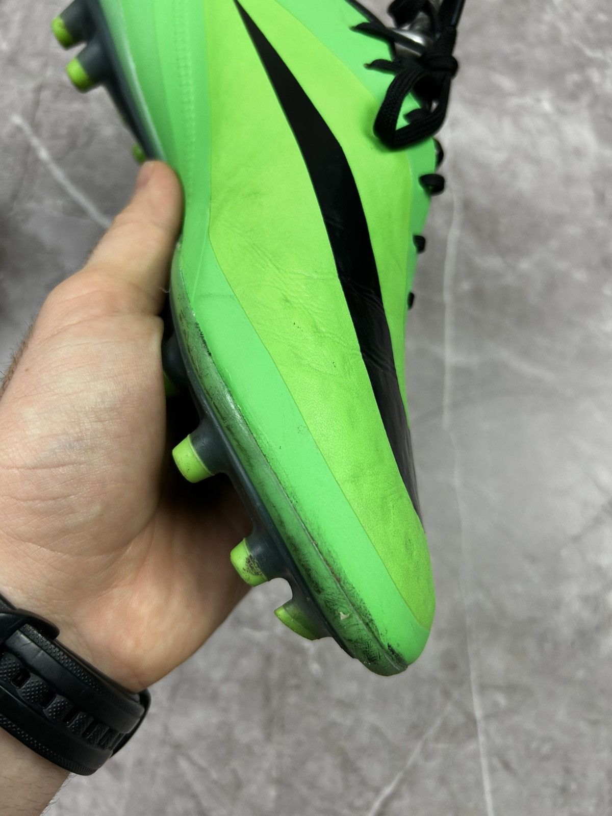 Nike Nike Hypervenom Phatal FG Neo Lime Athletic Soccer Cleat Men Size US 8 / EU 41 - 16 Thumbnail