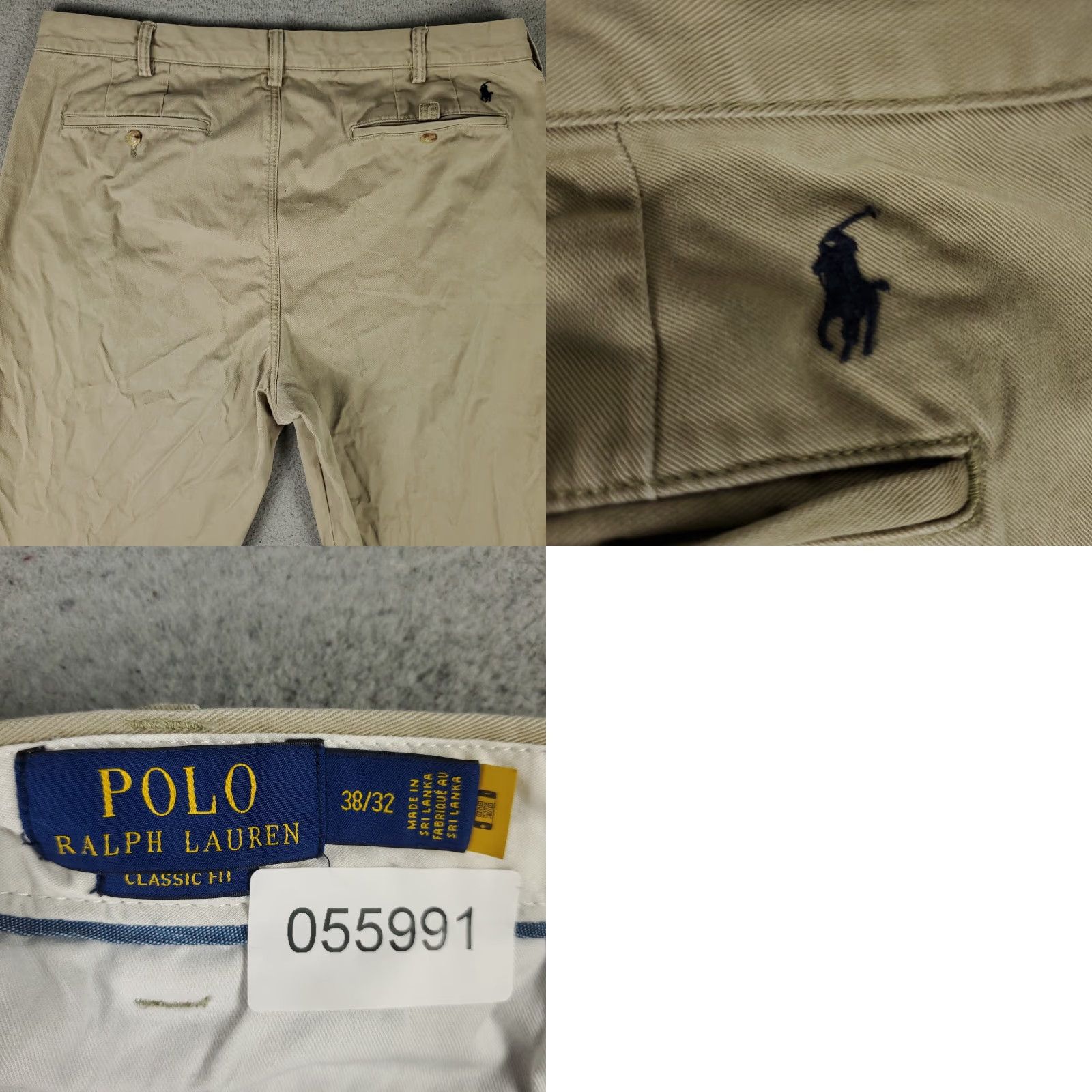 Ralph Lauren Ralph Lauren Pants Mens 38x31 Beige Chino Flat Front Straight Leg Cotton Size US 38 / EU 54 - 8 Thumbnail