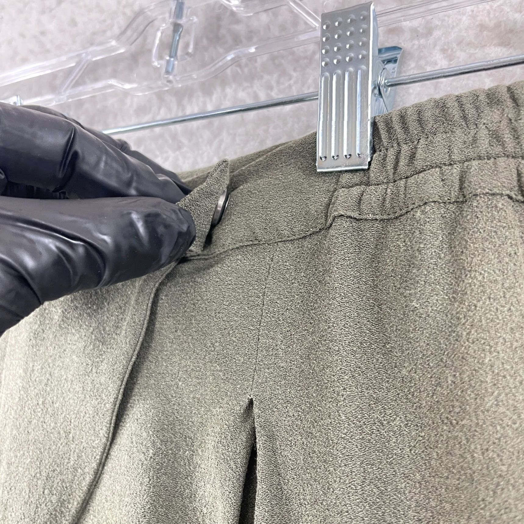 Vintage Barneys New York Green High Waist Trouser Pants Womens Size 6 Tapered Casual/Workwear Size 28" / US 6 / IT 42 - 4 Thumbnail