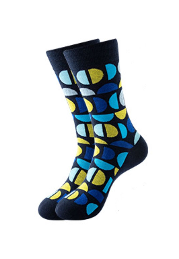 Other Set of 5 Pairs Geometric Theme Pattern Cozy Socks (One Size) Size ONE SIZE - 6 Thumbnail