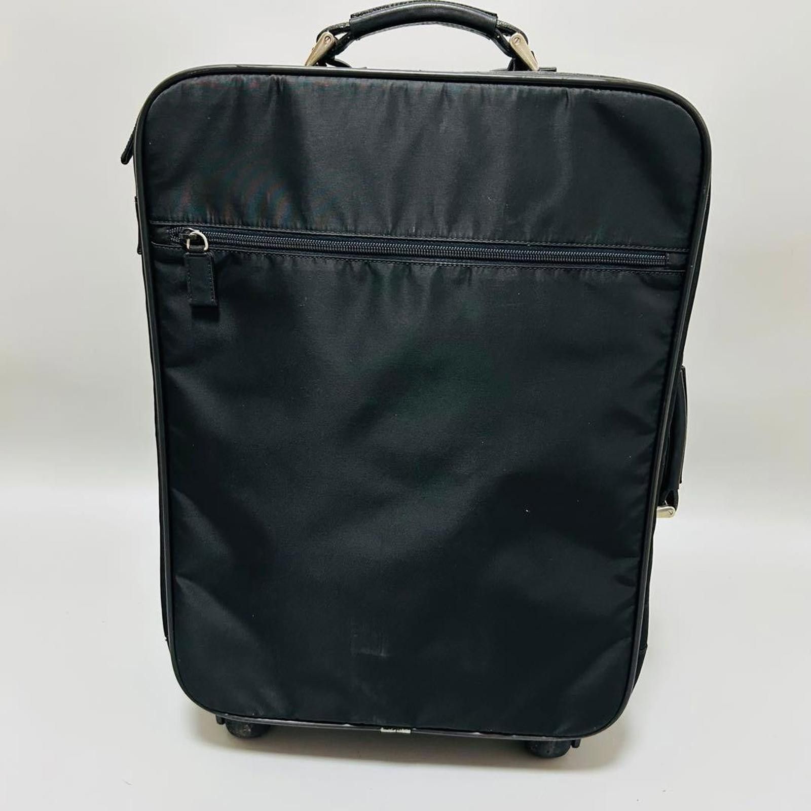 Prada Prada - Black Nylon Rolling Suitcase Luggage Size ONE SIZE - 3 Thumbnail
