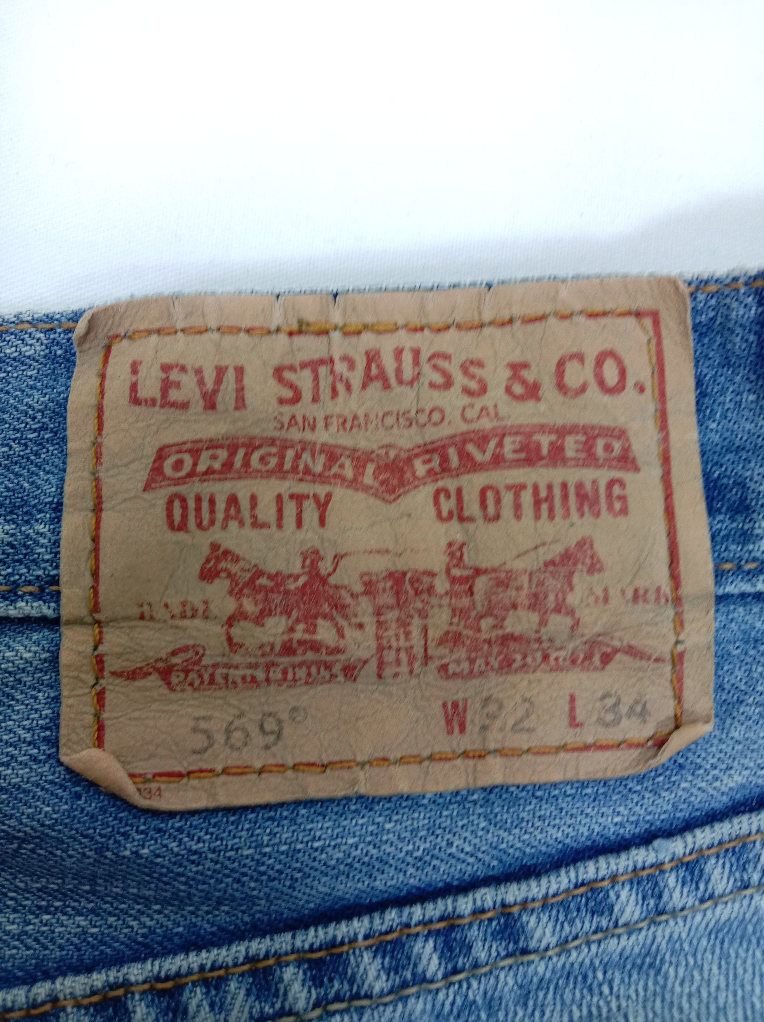 Levi's Vintage Levi's 569 Jeans Dirty Wash Loose Straight Denim Size US 32 / EU 48 - 15 Thumbnail