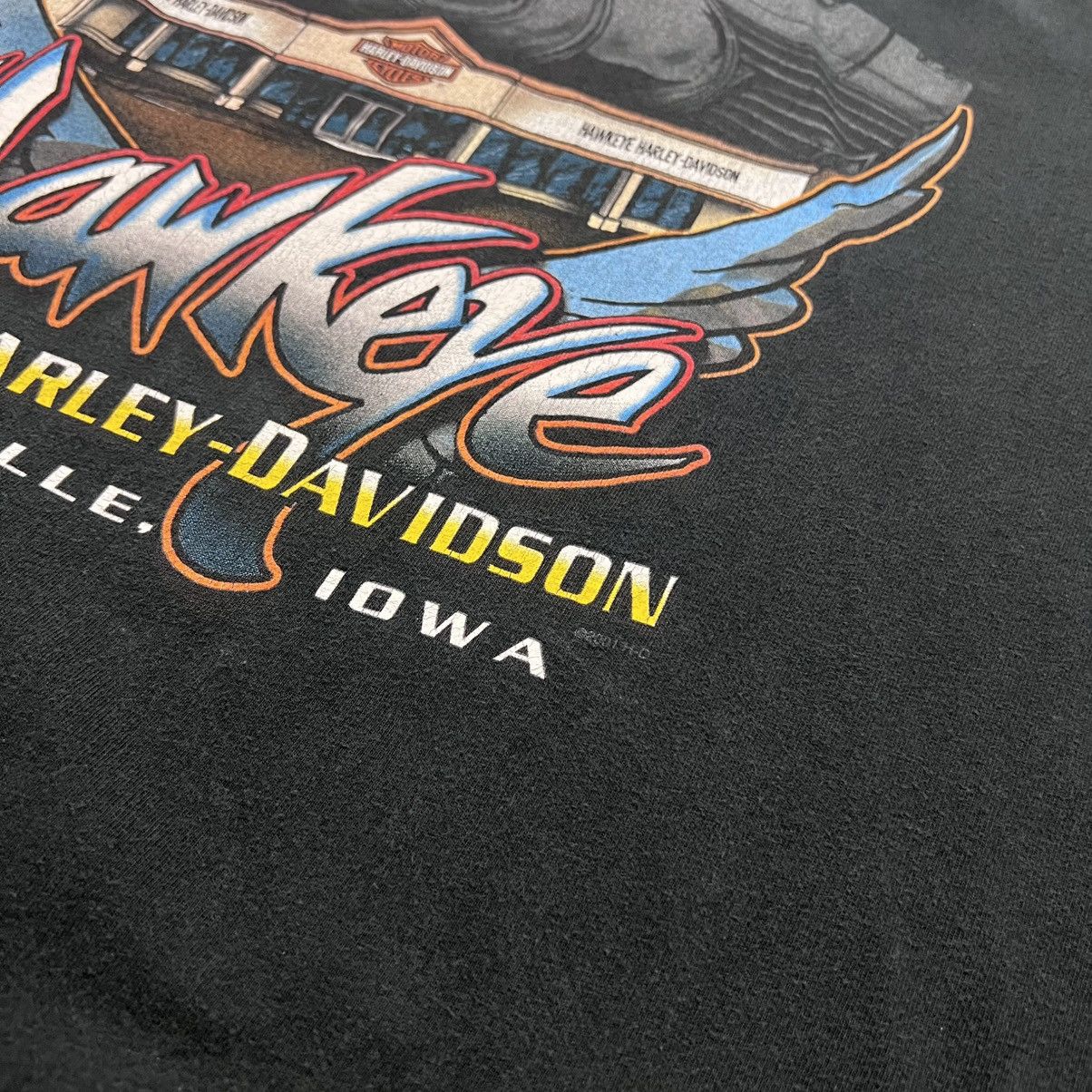 Harley Davidson × Vintage Vintage Harley Davidson Tshirt Motorcycle Biker Pocket Faded Size US XXL / EU 58 / 5 - 3 Thumbnail