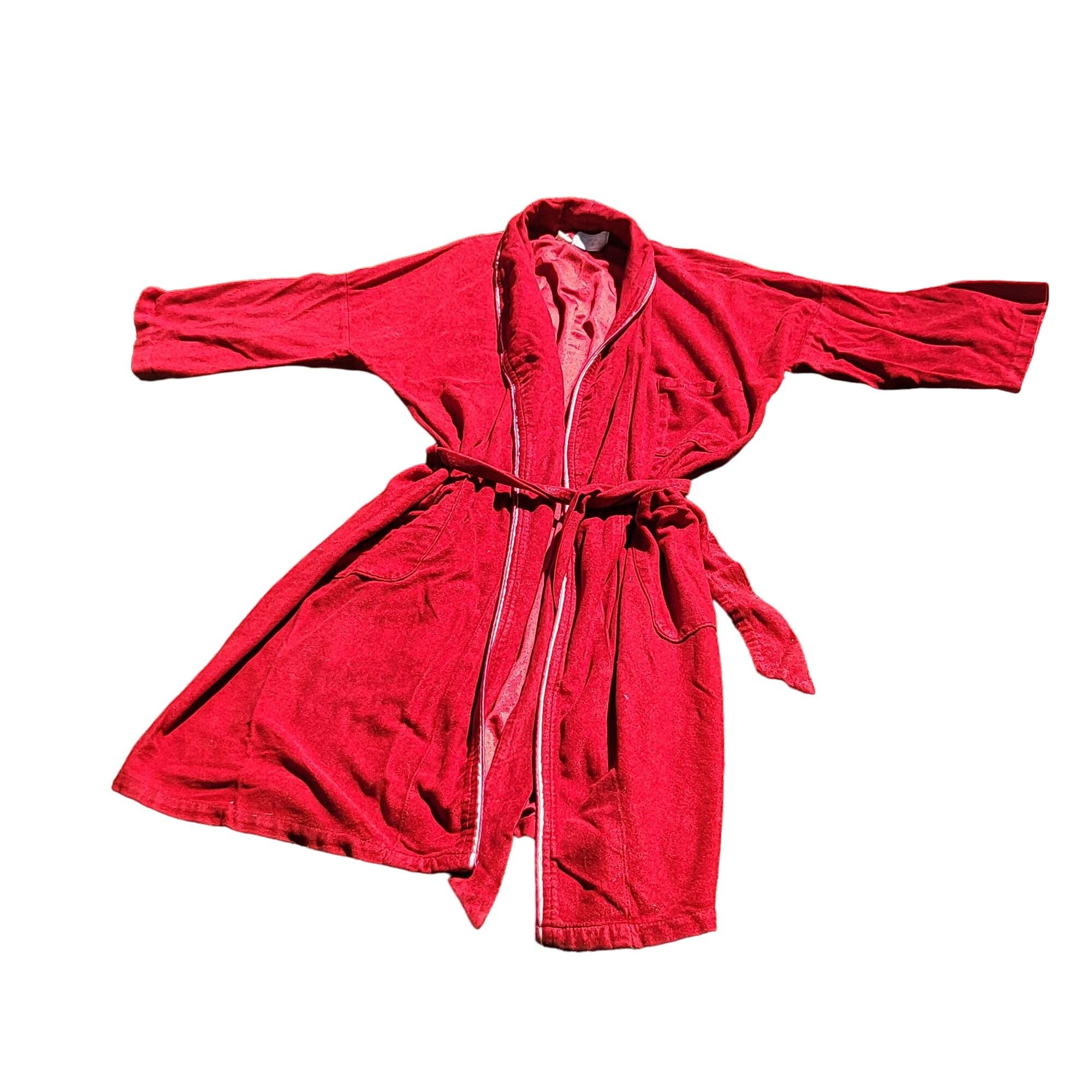 Sears Vintage Sears The Men's Store Robe Sz 36-48 Red Casual Sleep Size ONE SIZE - 1 Thumbnail