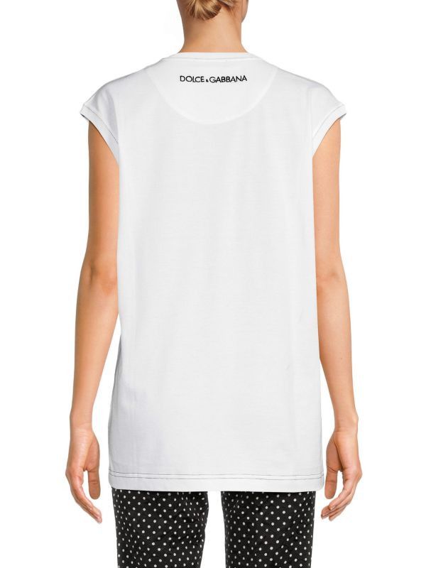 Dolce & Gabbana o1y0925 Crewneck T-Shirt in White Size S / US 4 / IT 40 - 3 Thumbnail