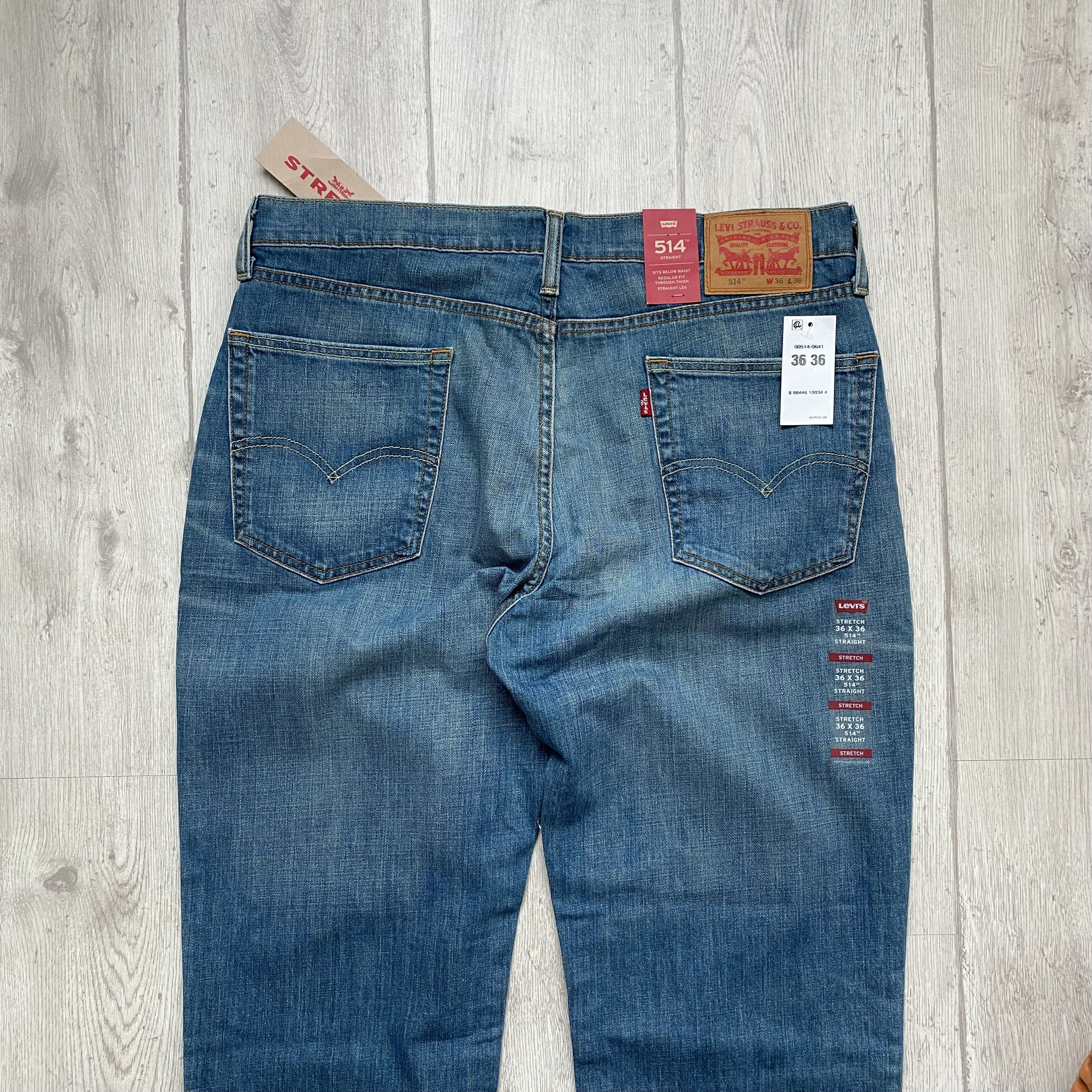 Levi's 👖 36x36 Vintage 00S Levi's Tall Red Tab Slim Jeans Denim Size US 36 / EU 52 - 10 Thumbnail