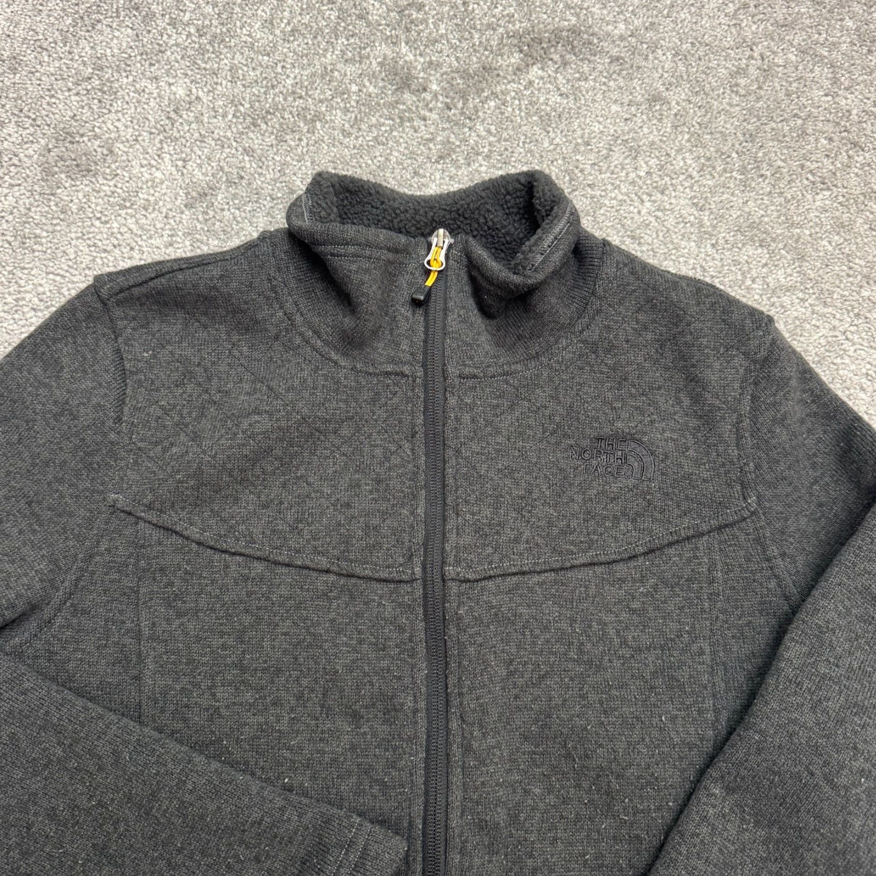 The North Face The North Face Crescent Full Zip Fleece Jacket Womens Large Gray Pockets Outdoor Size L / US 10 / IT 46 - 3 Thumbnail