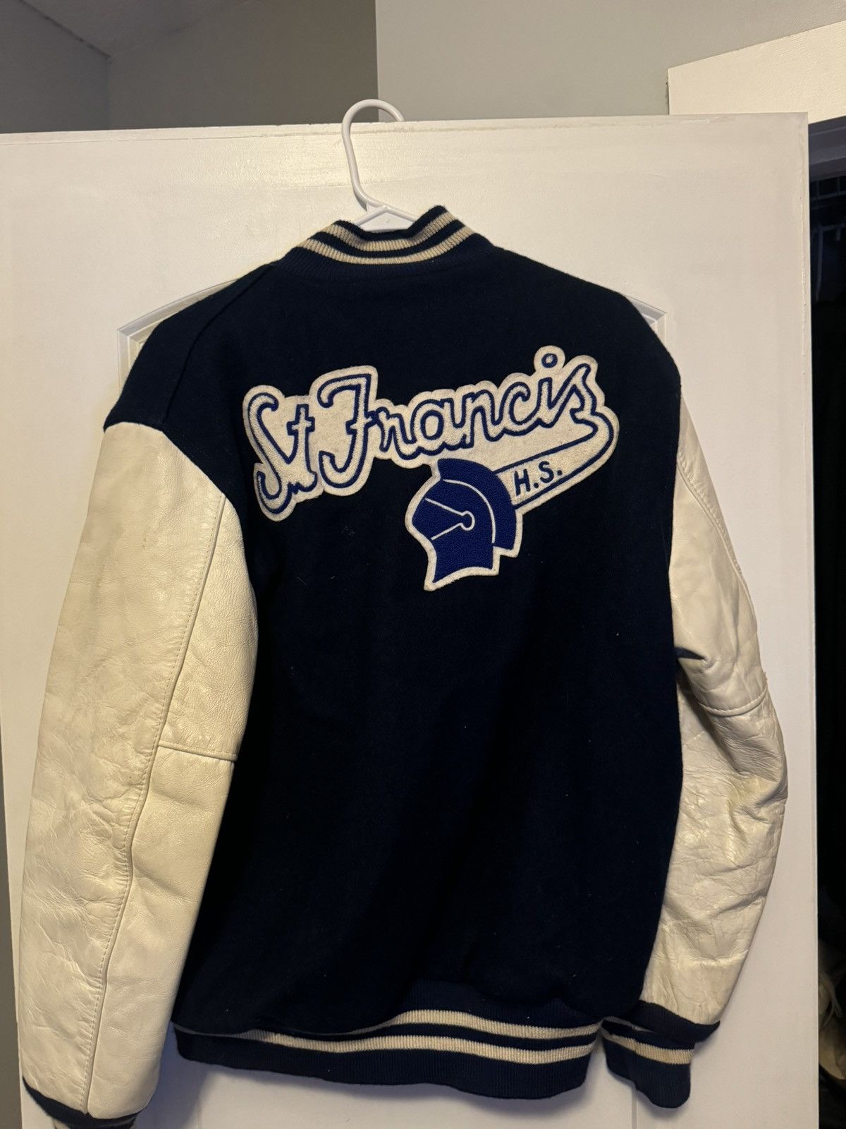 Holloway Vintage Navy Blue Varsity Jacket Size US M / EU 48-50 / 2 - 3 Thumbnail