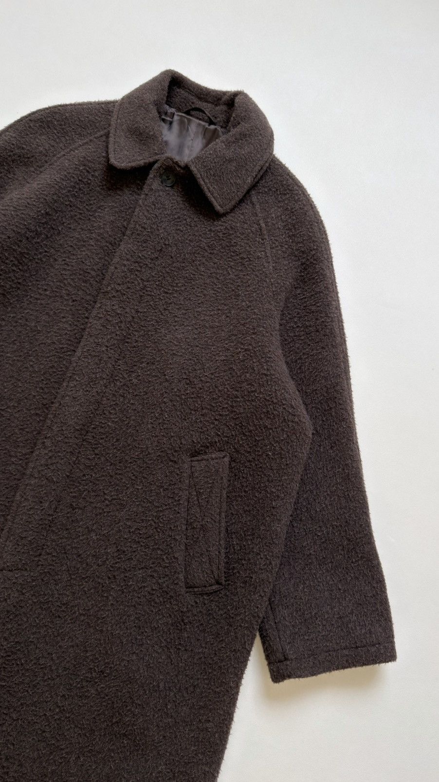 Mfpen Brushed Brown Wool Boxy Over Coat Size US M / EU 48-50 / 2 - 6 Thumbnail
