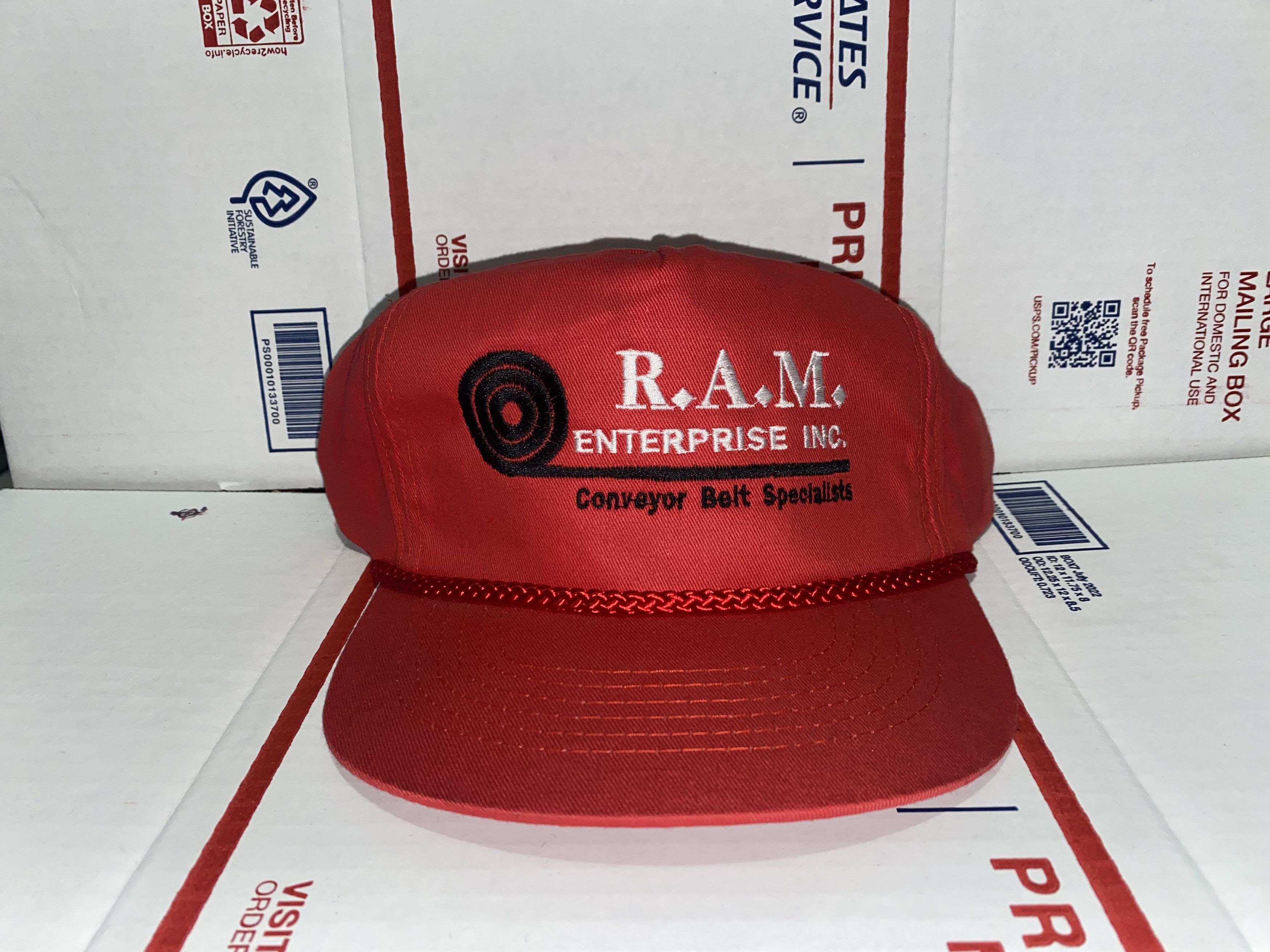 Vintage RAM Enterprise Inc.Conveyor Belt Specialist Hat CAp Snapback Size ONE SIZE - 1 Thumbnail