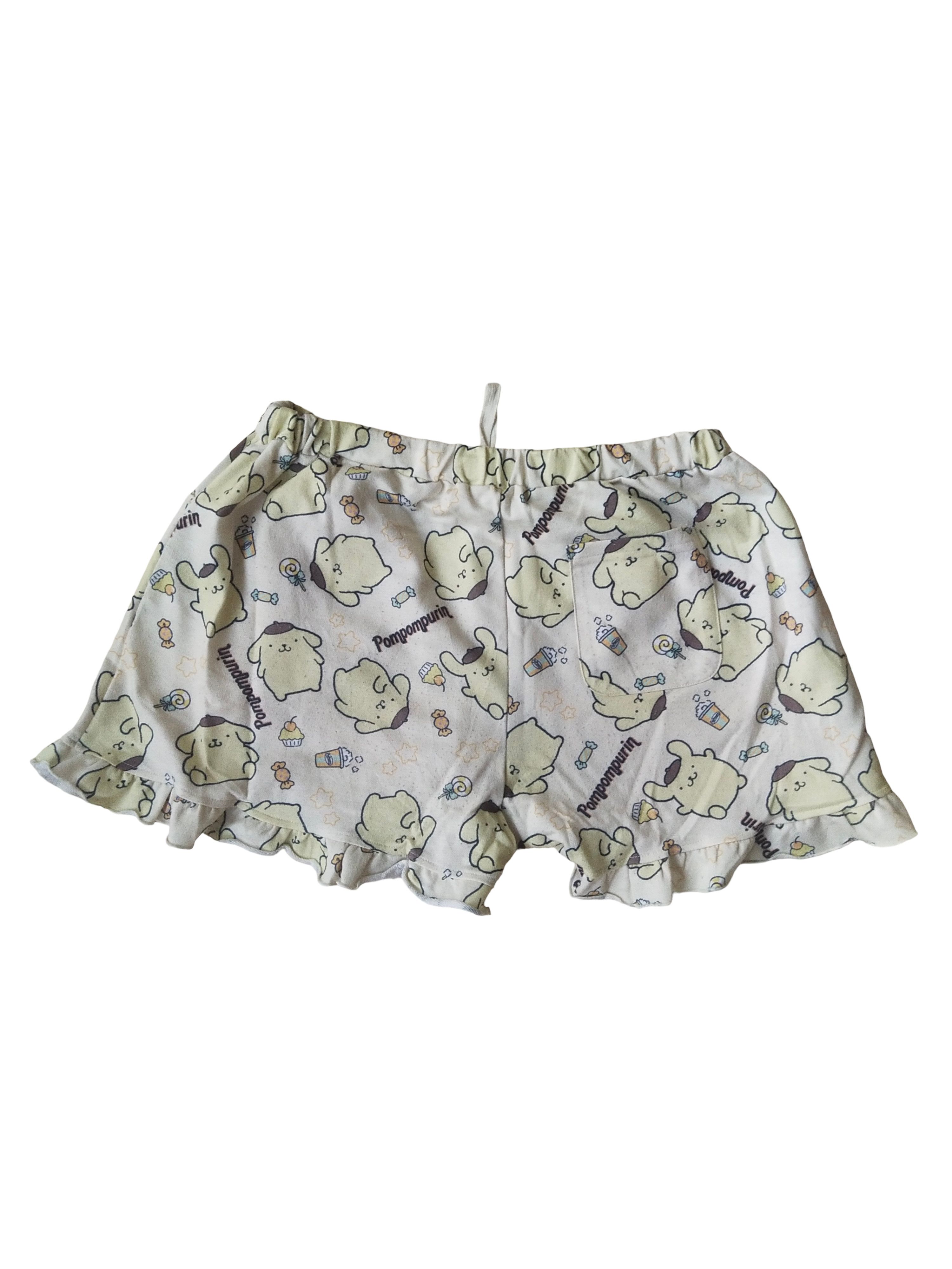 Beauty Beast Sanrio Pompompurin Japan Exclusive Kawaii Lounge Shorts Size 30" / US 8 / IT 44 - 3 Thumbnail