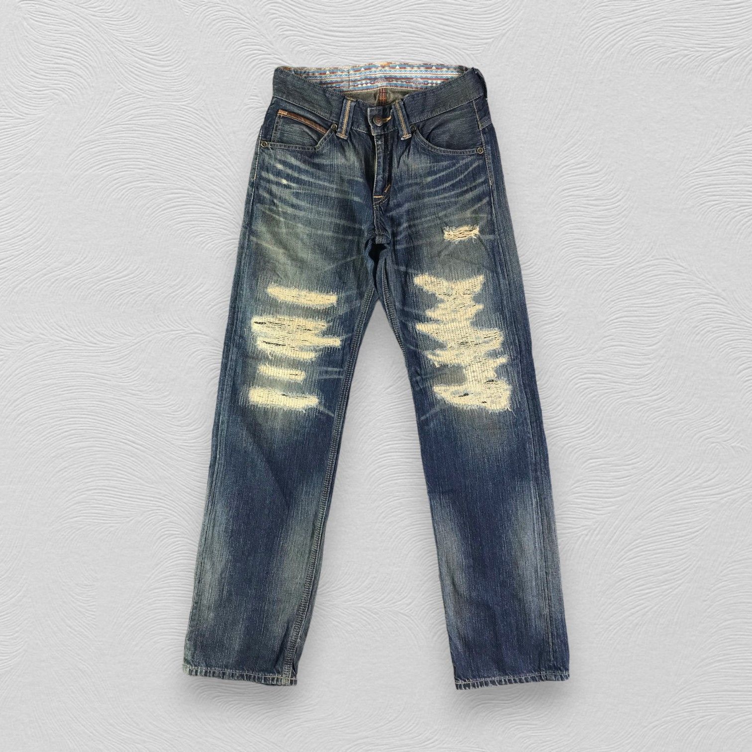 Edwin Edwin XV Jeans Ripped Denim KJ2892 Size US 28 / EU 44 - 1 Thumbnail