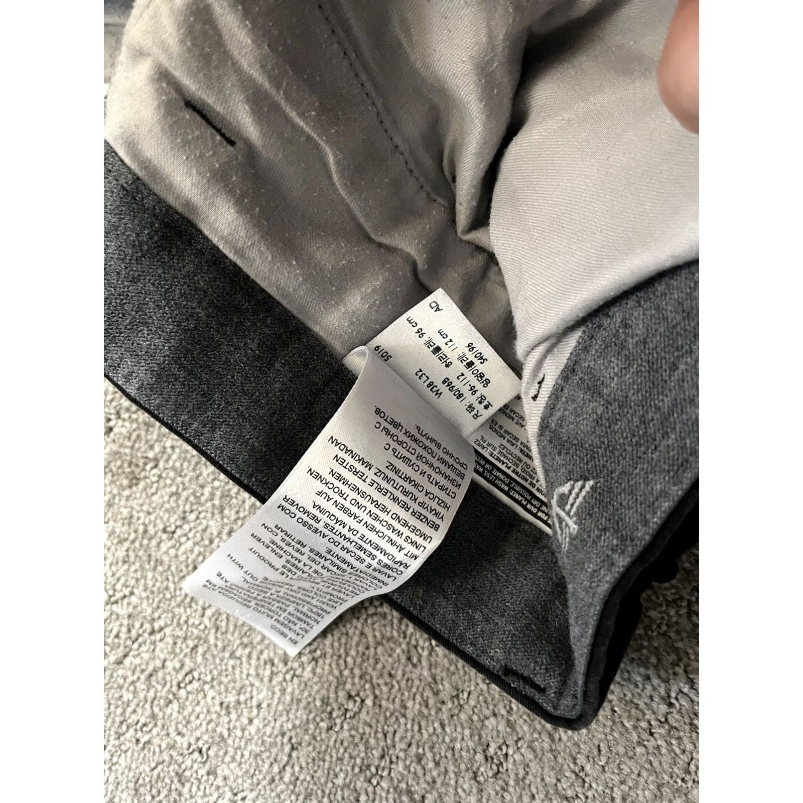 Dockers DOCKERS Pants Flat Front Straight Fit Mens 38x32 Black Chino Classic 38 Regular Cotton Leather Button Belt Loops Vintage No Size US 38 / EU 54 - 6 Thumbnail
