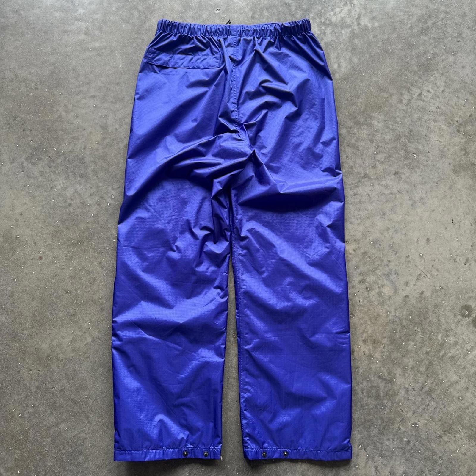 NFL Bass Drop Blue Nylon Gortex Track Pants Size US 32 / EU 48 - 2 Thumbnail