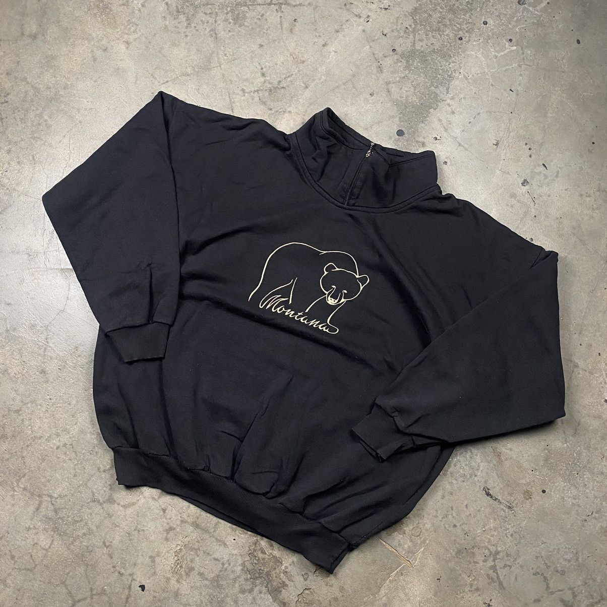 Vintage 90s Montana Made In Canada Quarter Zip Size US L / EU 52-54 / 3 - 4 Thumbnail