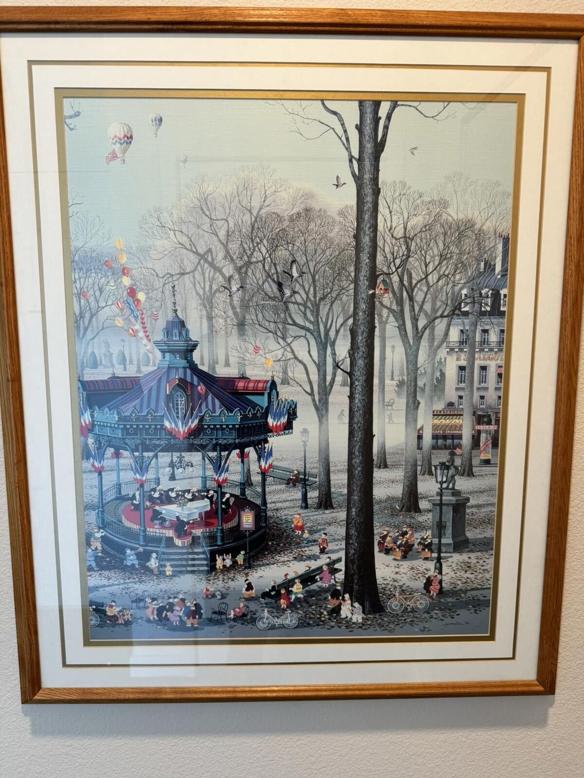 Designer Hiro Yamagata Concert in the Park 1988 Beautifully Framed Size ONE SIZE - 2 Thumbnail