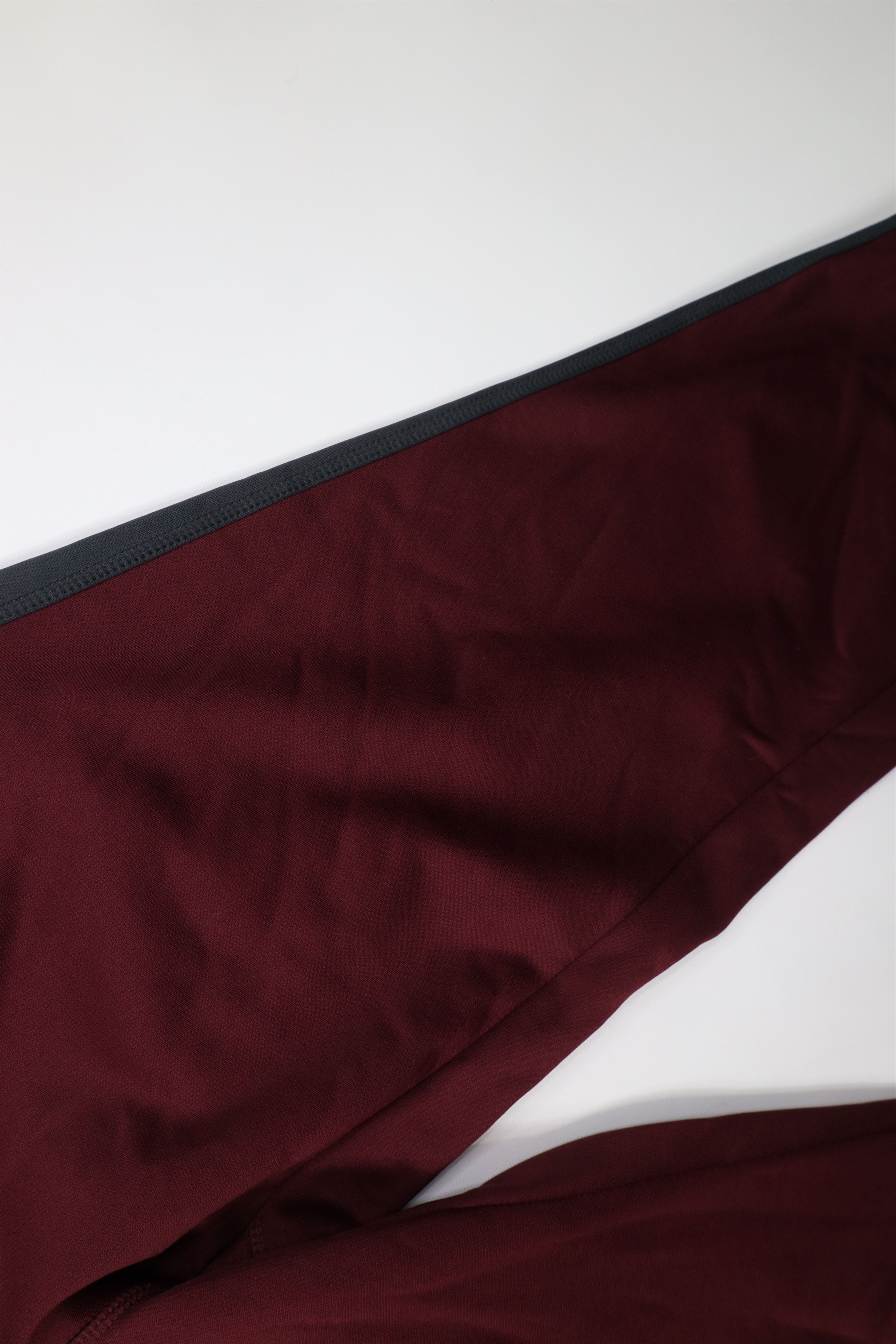 Nike Vintage Y2K Nike Therma Fit Block Wide Leg Sweatpants Maroon Size US 34 / EU 50 - 8 Thumbnail