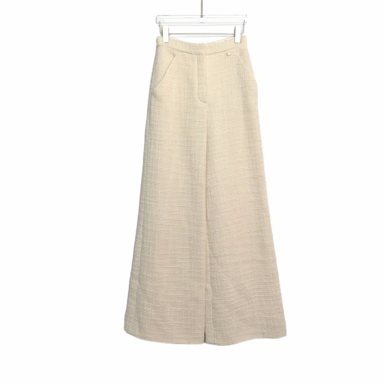 Chanel Chanel Solid Silk Crepe Button Casual Pants K26WX Size 26" / US 2 / IT 38 - 1 Thumbnail