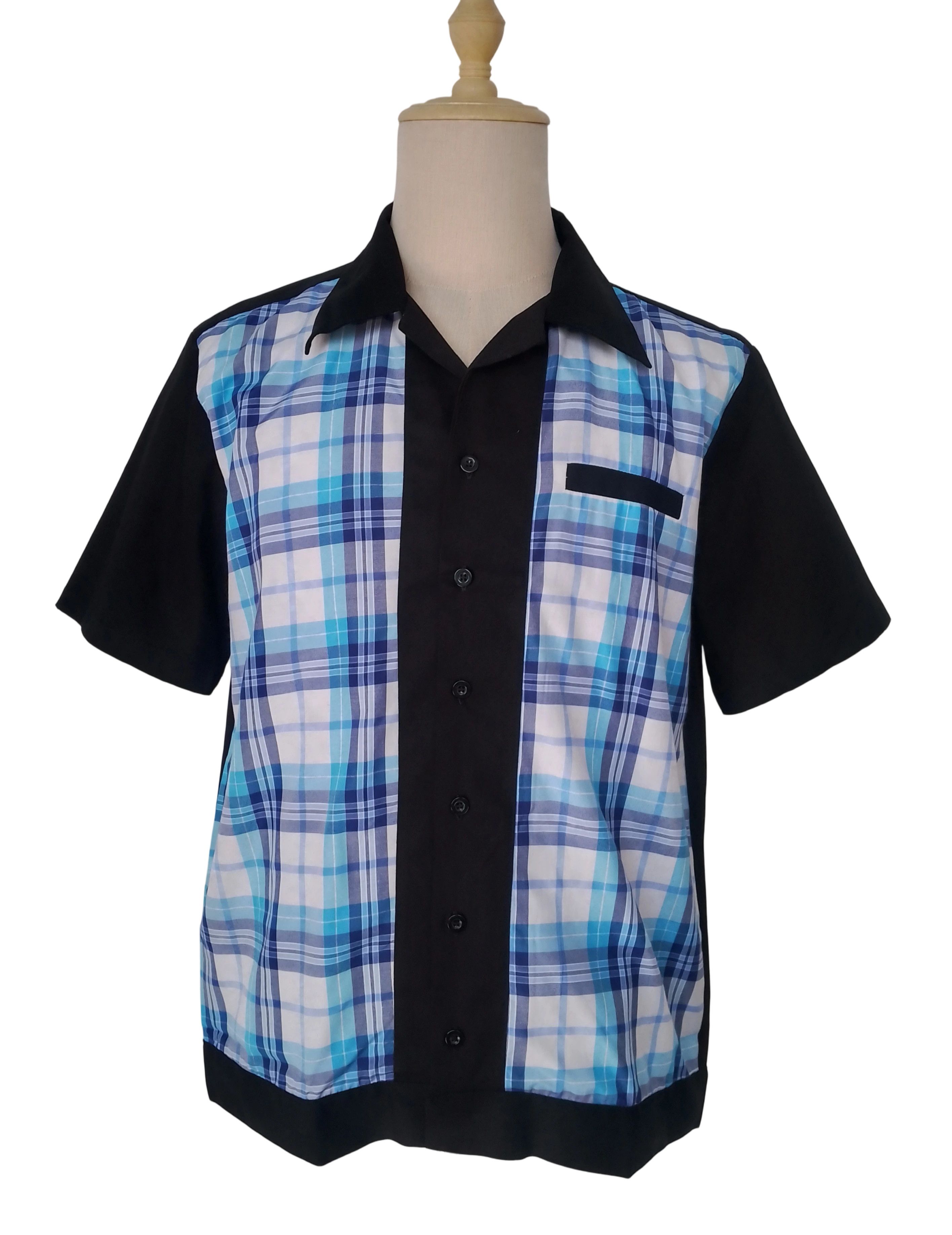Other Men Workshirts Blue Plaid Fake Pocket Size US M / EU 48-50 / 2 - 1 Thumbnail