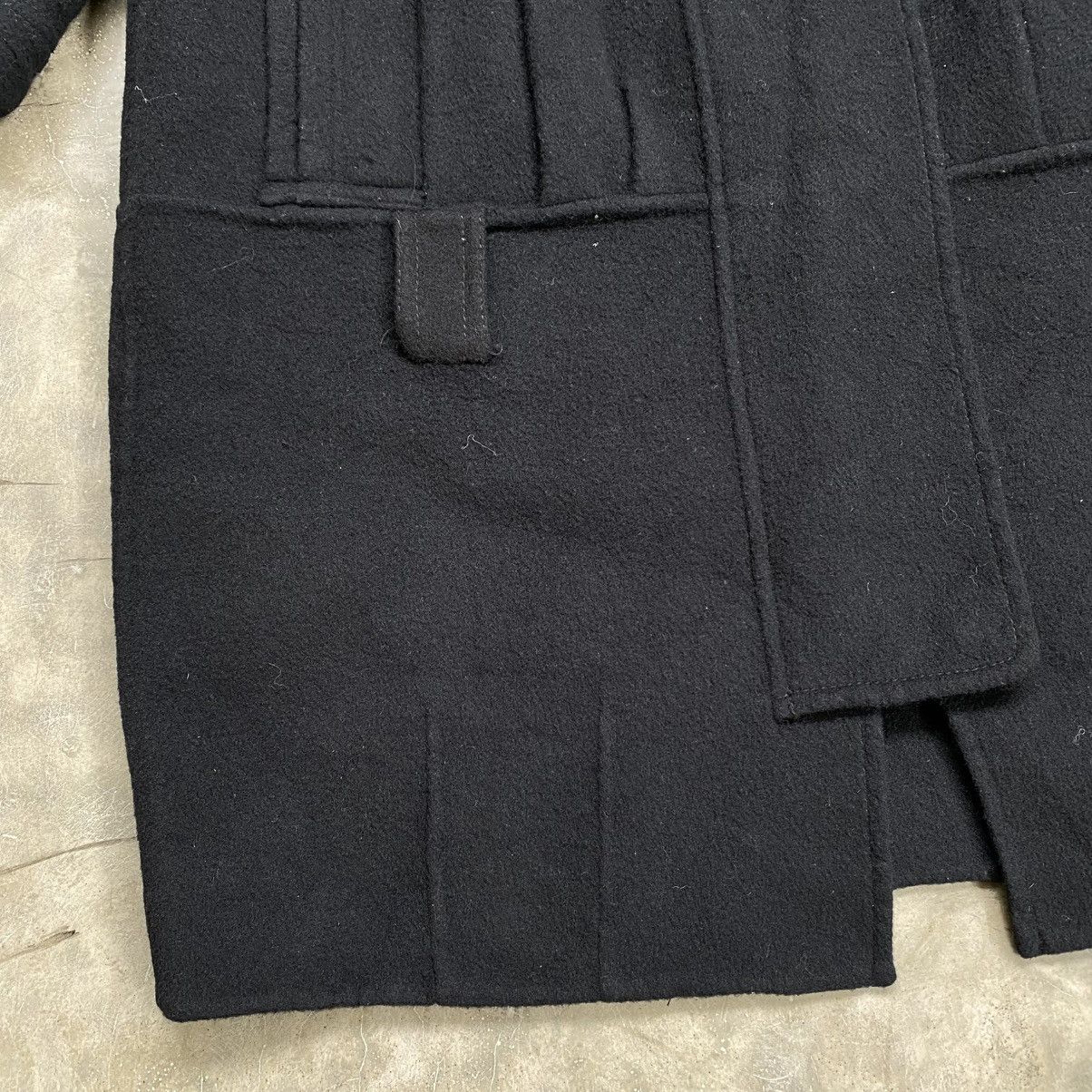Japanese Brand 2000s Eryn Wool Coat Wide Collar Clean Silhouette Size US M / EU 48-50 / 2 - 8 Thumbnail