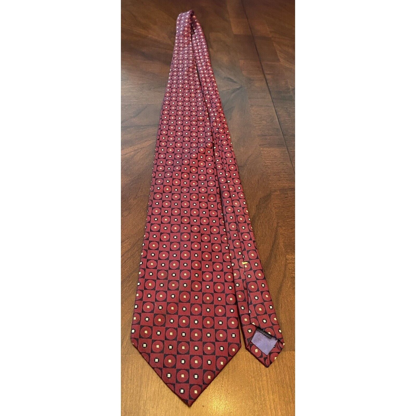 Nautica Nautica Burgundy Imported Silk Men’s Neck Tie Made In Usa Size ONE SIZE - 3 Thumbnail