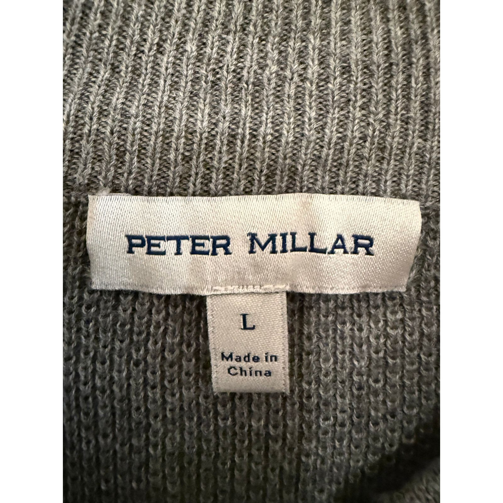 Peter Millar Peter Millar Gray Qtr Zip Pull-Over Size Large Size US L / EU 52-54 / 3 - 5 Thumbnail