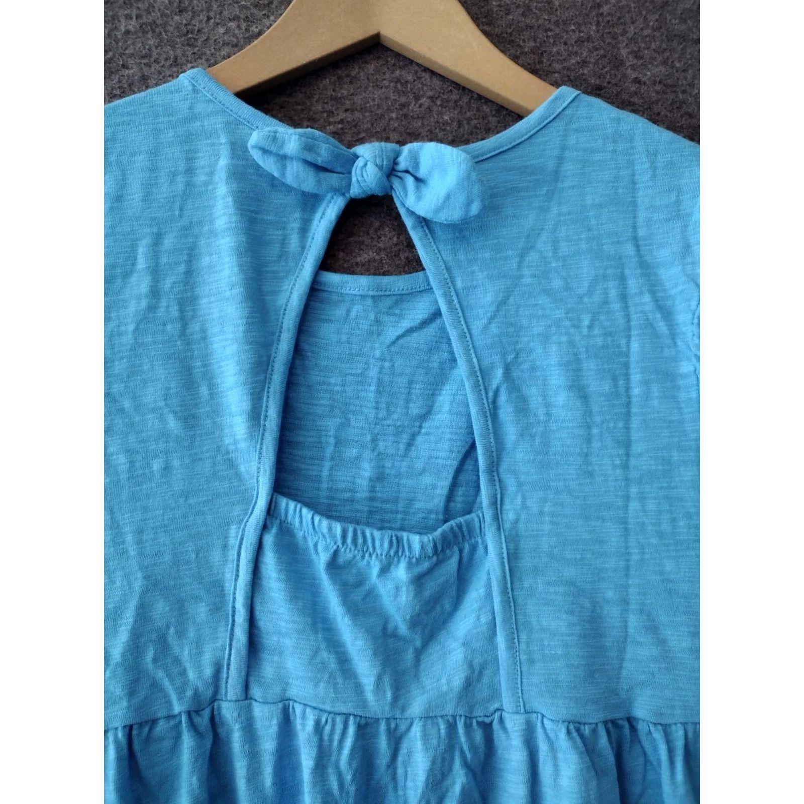Vintage Cat & Jack Girls Dress L Turquoise Fit & Flare Mini Cap Sleeve Casual, Travel Size L / US 10 / IT 46 - 3 Thumbnail